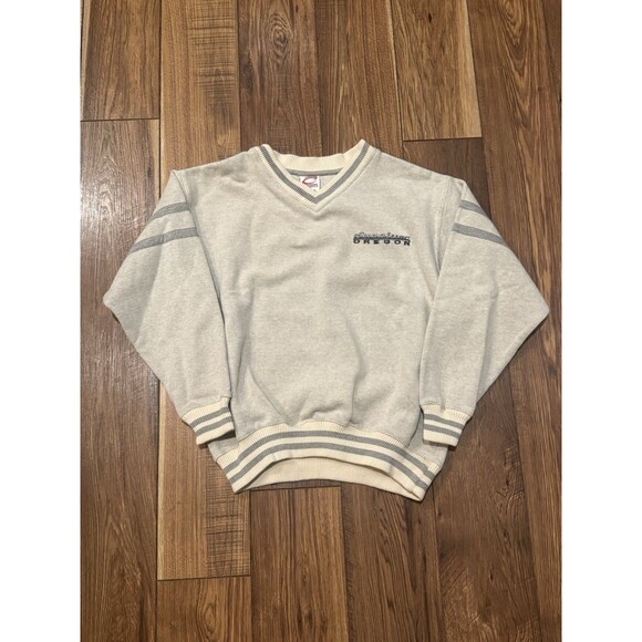Vintage 90s Sunriver Oregon Varsity Sweatshirt Mens M Pullover Cadre Athletic - Picture 1 of 6